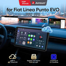 Junsun eSIM Android 14 Wireless CarPlay Android Auto Radio For Fiat Linea Punto EVO 2012 2013 2014 2015 auto accessories
