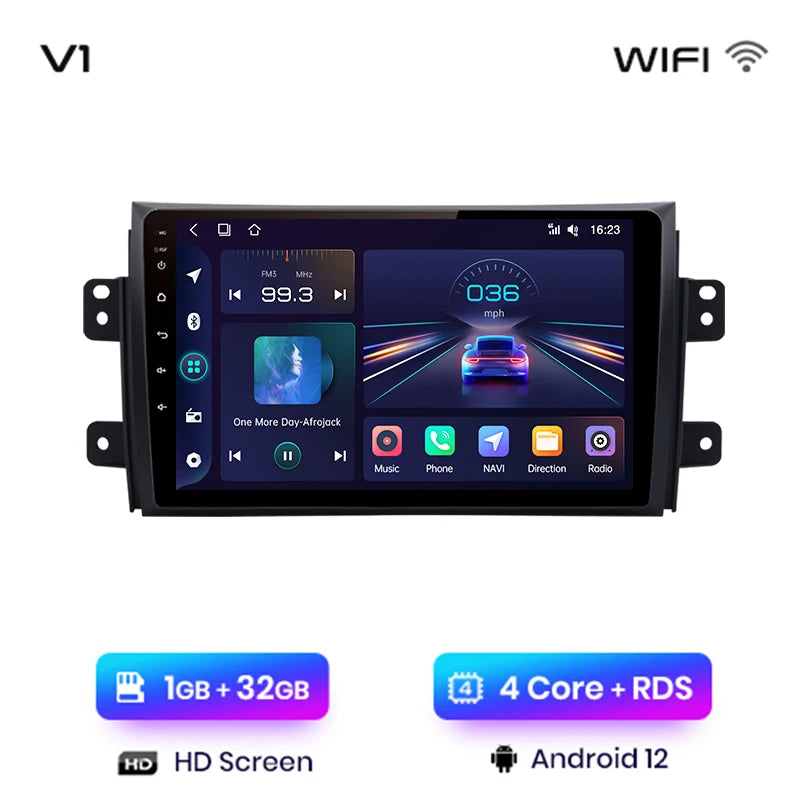 Junsun V1pro Android Auto Radio For Suzuki SX4 2006-2013 For Fiat Sedici 2005-2014 Carplay 4G Car Multimedia GPS 2din autoradio