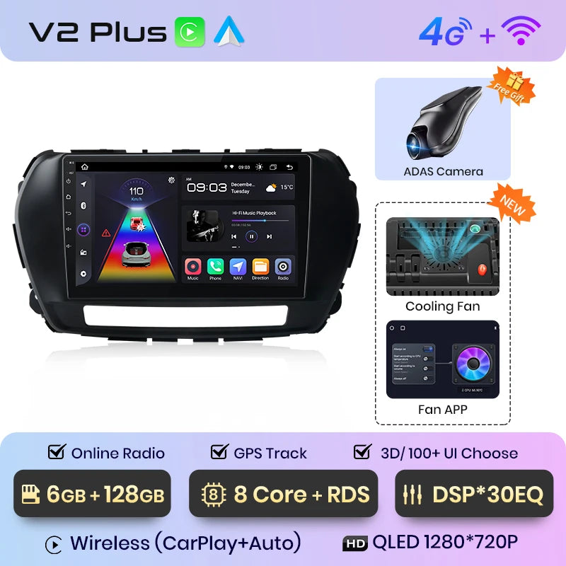 Junsun V1pro 2 Din Android Auto Radio for Great Wall Wingle 5 2017 2018 2019 2020 2021 Car Multimedia Autoradio