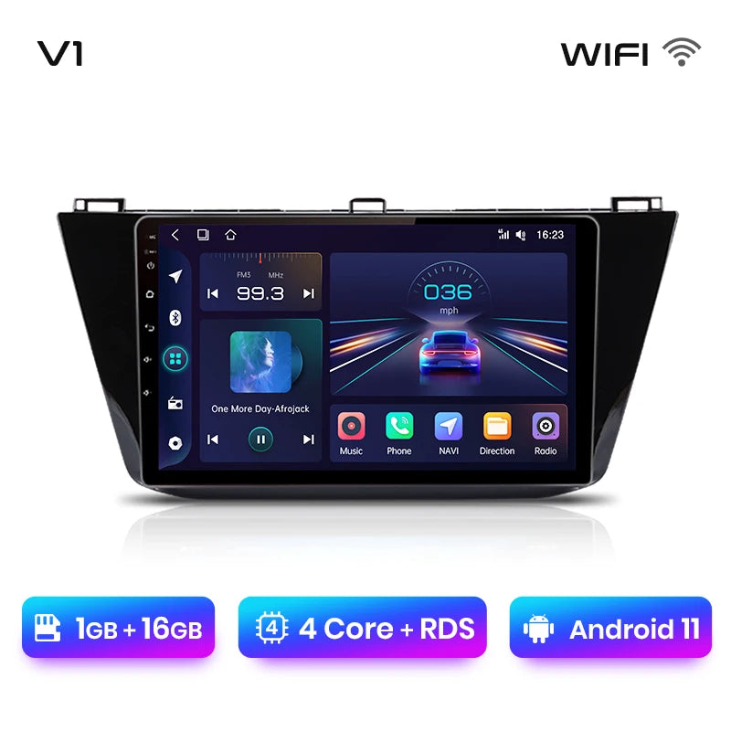 Junsun V1pro Android Auto Radio for VW Volkswagen Tiguan 2016-2020 Carplay 4G Car Multimedia GPS 2din autoradio