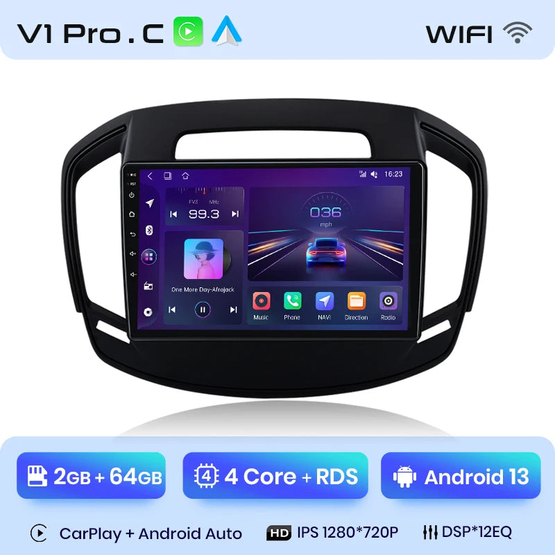 Junsun V1 Plus Car Radio For Opel Insignia 2013 - 2017 wireless CarPlay Android Auto car intelligent systems No 2 din 2din DVD