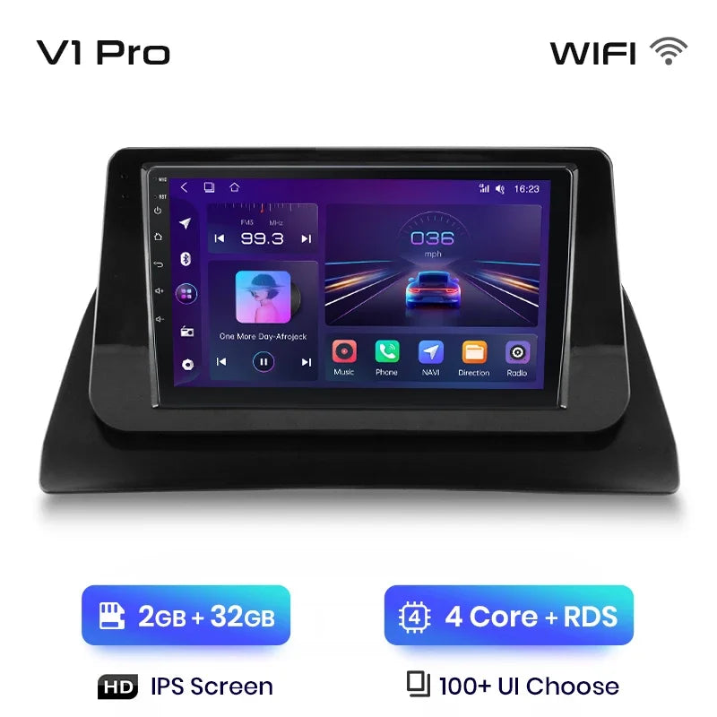 Junsun Wireless CarPlay Android Auto Car Radio For Renault Kangoo 2008 2009 2010 2011 2012-2018 Intelligent Systems Multimedia