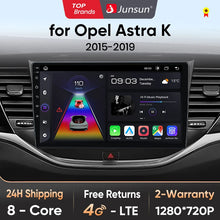 Junsun AI voice 4G LTE wireless CarPlay Android Auto Radio For Opel Astra K 2015 - 2019  Car Intelligent Systems Multimedia player Stereo RDS BT 2 din autoradio GPS Navi screen