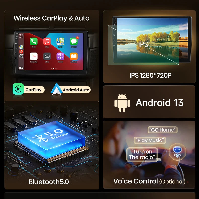 Junsun V1pro AI Voice Car Radio Android Auto Multimedia Player For Suzuki Jimny 3 2005-2019 Carplay 4G RDS 2din GPS autoradio