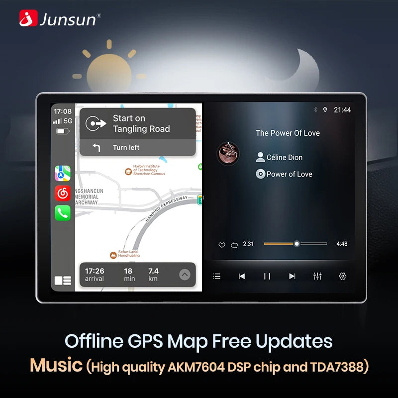 Junsun X7 PRO 11.5“ 2K AI Voice Wireless CarPlay Android Auto Car Radio for Toyota Avensis T27 2008-2015 Multimedia autoradio