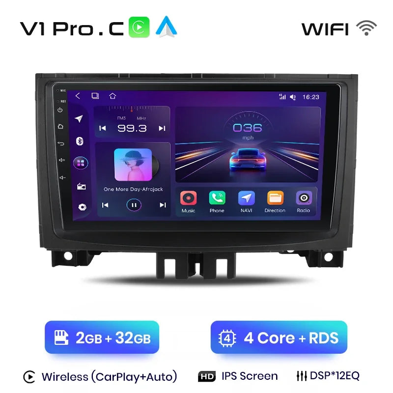 Junsun Wireless CarPlay Android Auto Radio For Mercedes-Benz Sprinter VW Crafter 2006 Car Intelligent Systems RDS BT WiFi 2 din