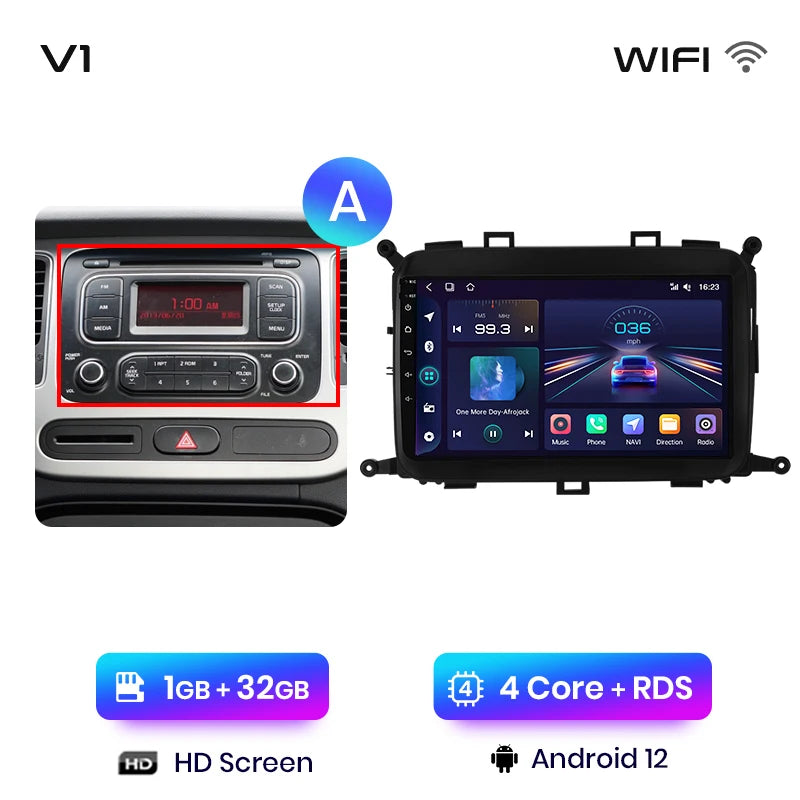 Junsun V1pro AI Voice 4G Carplay Android Auto Multimedia Player For Kia Carens 2013-2018 2din Car Radio GPS autoradio bluetooth