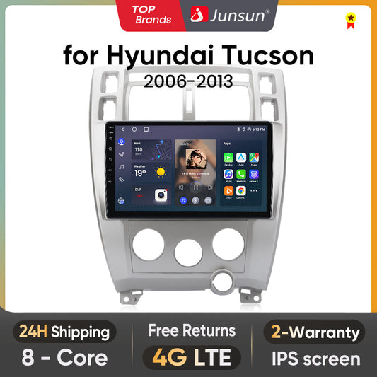 Junsun AI Voice 2 din Android Auto Radio do Hyundaia Tucson 2006 - 2013 Carplay 4G Car Multimedia GPS 2din autoradio