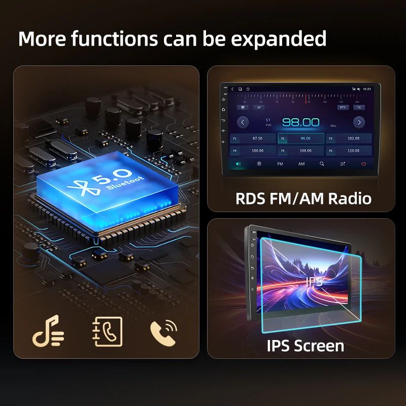 Junsun AI voice 4G LTE bezprzewodowy CarPlay Android Auto Radio dla Audi A3 8P 2003 2004 2005 2006 2007 - 2011 S3 RS3 Sportback Inteligentny system multimedialny Odbiornik stereo RDS BT 2 din autoradio GPS Navi ekran