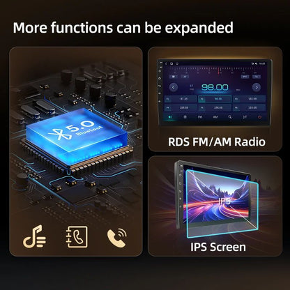 Junsun AI voice 4G LTE wireless CarPlay Android Auto Radio For Audi A3 8P 2003 2004 2005 2006 2007 - 2011 S3 RS3 Sportback Car Intelligent Systems Multimedia player Stereo RDS BT 2 din autoradio GPS Navi screen