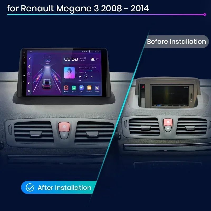 Junsun AI voice 4G LTE wireless CarPlay Android Auto Radio For enault Megane 3 Fluence Samsung SM3 2008-2014 Car Intelligent Systems Multimedia player Stereo RDS BT 2 din autoradio GPS Navi screen