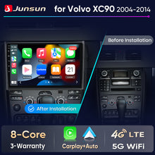 Junsun Wireless CarPlay Car Radio For Volvo XC90 2004 2005 2006-2014 Android Multimedia