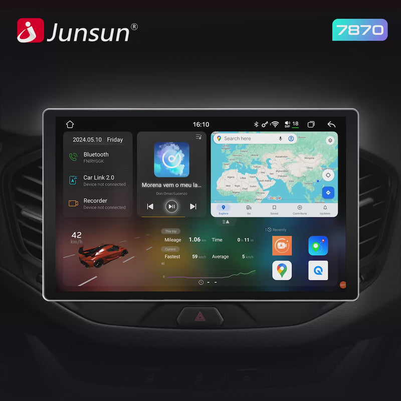Junsun V3 Plus 2K Android 13 Wireless CarPlay Android Auto Car Intelligent Systems  for Nissan Juke YF15 2010 - 2014  Autoradio